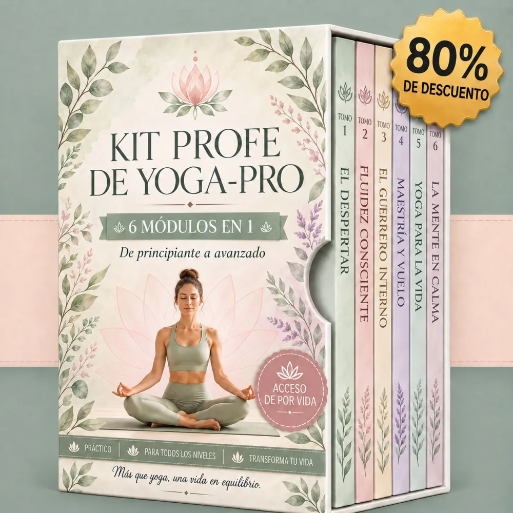 Caja del Kit Profe de Yoga-Pro, 6 módulos en 1