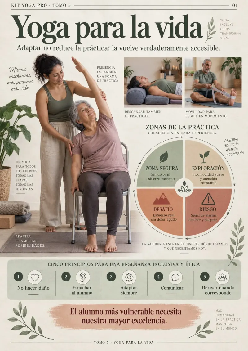 Infografía del Tomo 5, Yoga para la vida